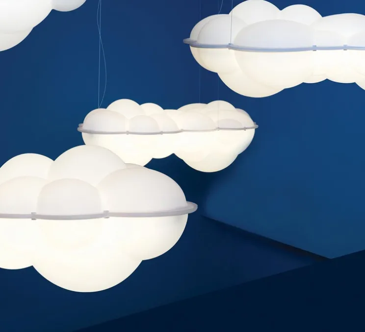 Suspension, Nuvola minor, blanc, LED, 2700k, 8000lm, L100cm, H37cm - Nemo lighting