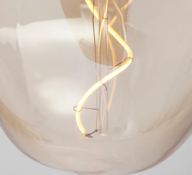 Suspension, Oak Triple, Voronoi II, bois, blanc, IP54, Ø25cm, Hcm - Tala
