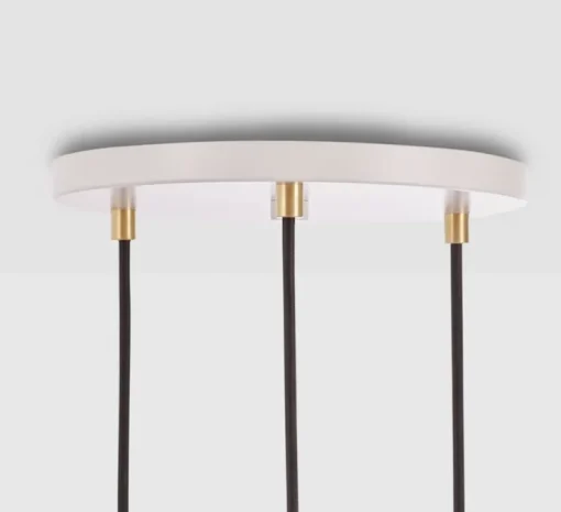 Suspension, Oak Triple, Voronoi II, bois, blanc, IP54, Ø25cm, Hcm - Tala