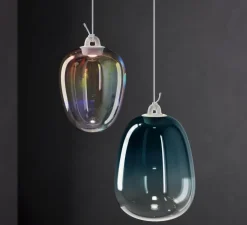 Suspension, Oblo Medium sans rosace, arc-en-ciel, LED, dim, 2700K, 1280 lm, Ø20,6cm, H29,6cm - Lodes