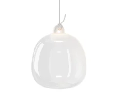 Suspension, Oblo Small sans rosace, transparent, LED, dim, 2700K, 1280 lm, Ø21cm, H24,3cm - Lodes