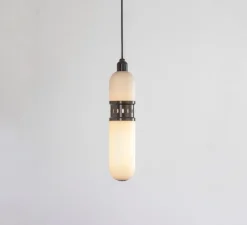 Suspension, occulo, bronze foncé, L10cm, H46cm - Bert Frank