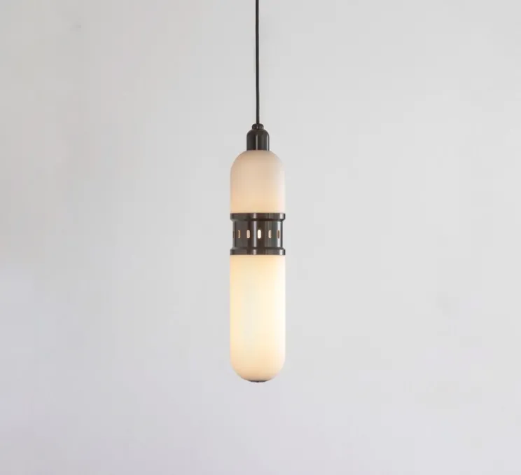 Suspension, occulo, bronze foncé, L10cm, H46cm - Bert Frank