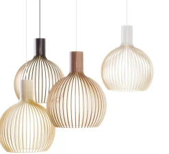 Suspension, Octo, 4240, noyer, 2800K, 1055lm, Ø54cm, H68cm - Secto Design