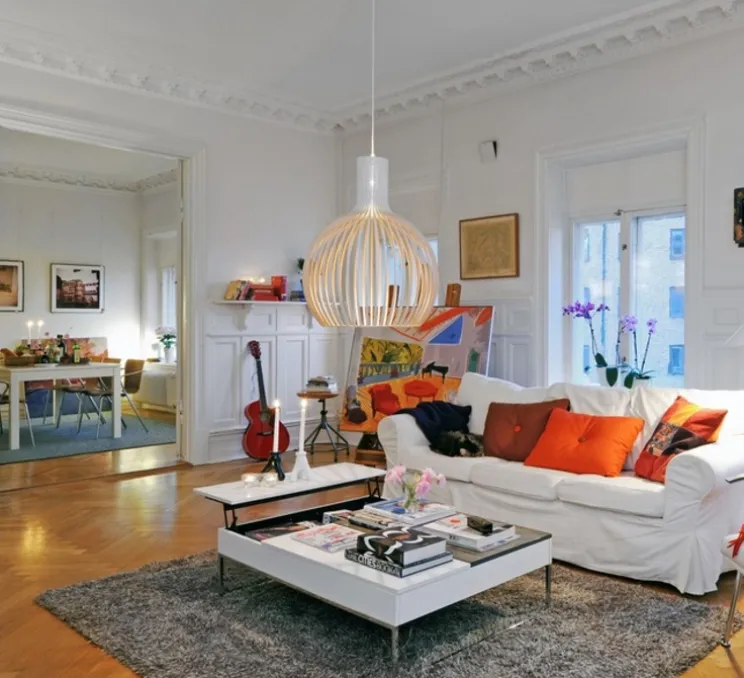 Suspension, Octo, blanc, Ø54cm, H68cm - Secto Design