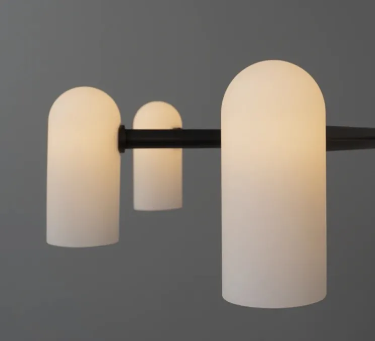 Suspension, Odyssey Round MD, noir mat, verre mat, Ø119,7cm, H41,6cm - Schwung