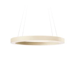 Suspension, Oh! Line, blanc ivoire, LED, 3000K, 2057lm, Ø60cm, H5cm - LZF