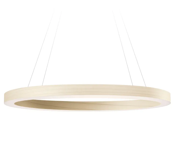 Suspension, Oh! Line, blanc ivoire, LED, 3000K, 2743lm, Ø80cm, H5cm - LZF