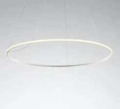 Suspension, OLympic F45, blanc, dim, LED, 3000K, 7900lm, L138,7cm, H2cm - Fabbian