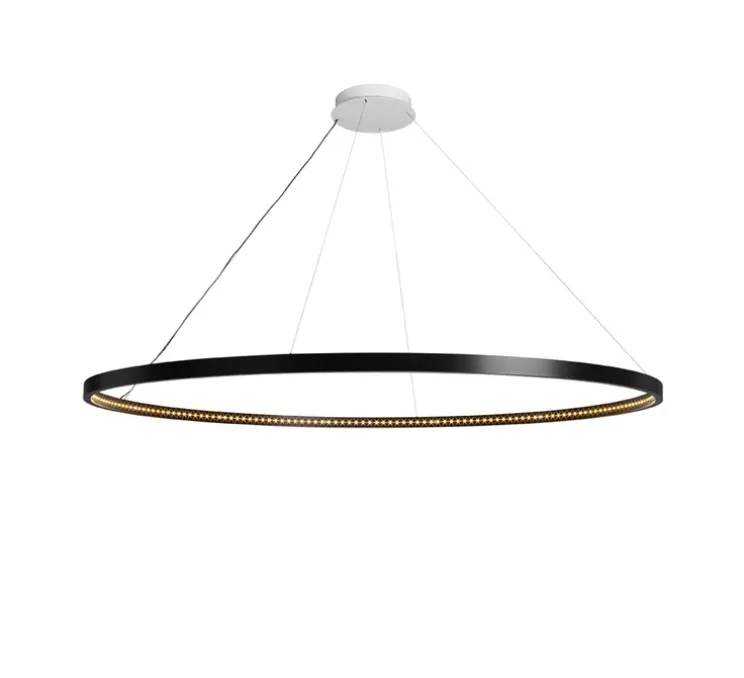 Suspension, Omega 200, noir, LED, 2700K, 3168lm, Ø187cm, H3cm - Le deun