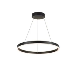 Suspension, ONE 60, noir, LED, dim, 3000/4000K, 800/820 lm, Ø60cm, H4,5cm - Slv