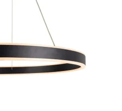 Suspension, ONE 60, noir, LED, dim, 3000/4000K, 800/820 lm, Ø60cm, H4,5cm - Slv