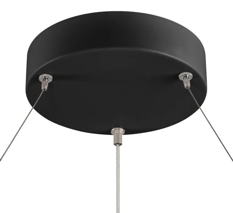 Suspension, ONE 80, noir, LED, dim, 3000/4000K, 1930/2140 lm, Ø80cm, H3cm - Slv