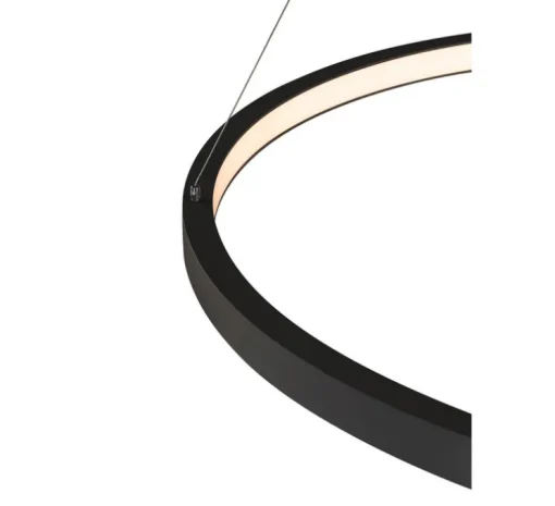 Suspension, ONE 80, noir, LED, dim, 3000/4000K, 1930/2140 lm, Ø80cm, H3cm - Slv