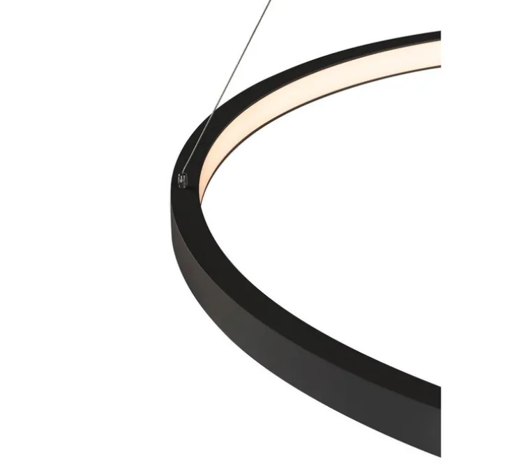Suspension, ONE 80, noir, LED, dim, 3000/4000K, 1930/2140 lm, Ø80cm, H3cm - Slv