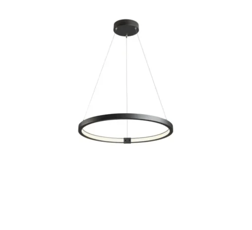 Suspension, one 60, noir, LED, 3000K, 1550 lm, Ø60cm, H3cm - SLV