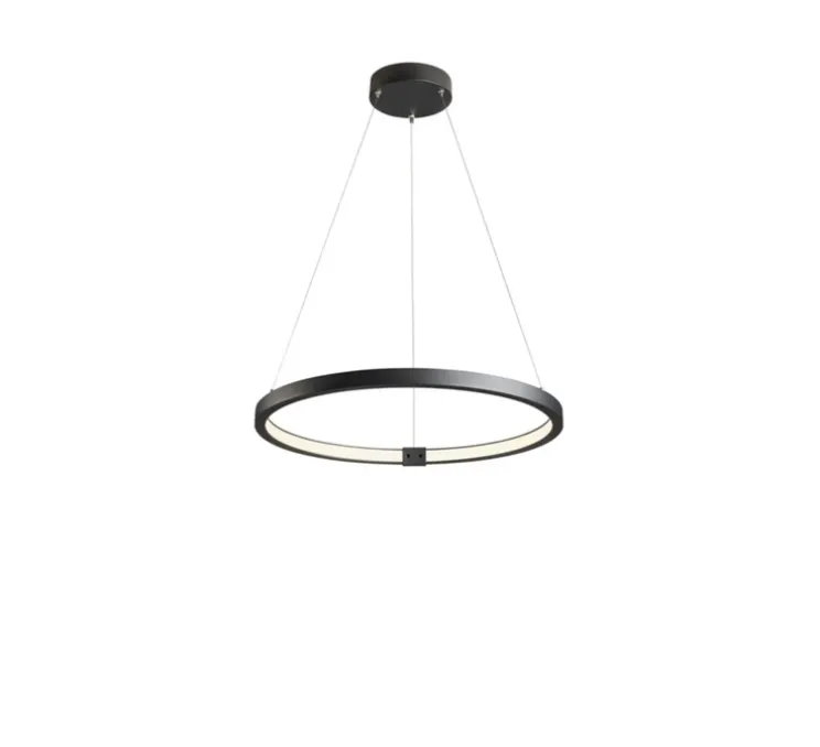 Suspension, one 60, noir, LED, 3000K, 1550 lm, Ø60cm, H3cm - SLV