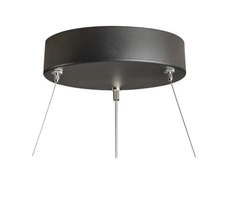 Suspension, one 60, noir, LED, 3000K, 1550 lm, Ø60cm, H3cm - SLV