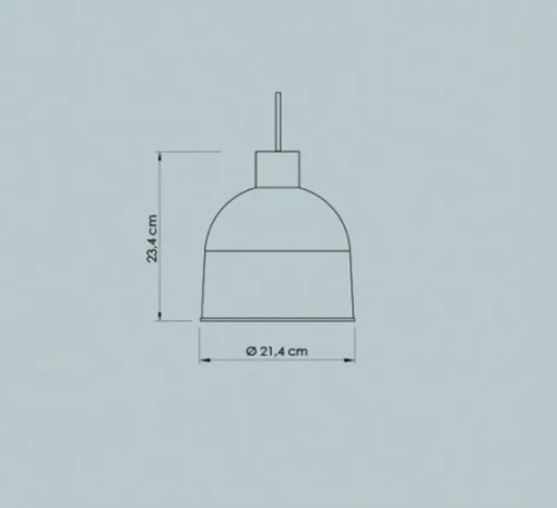 Suspension, Ons, mimosa, Ø21,4cm, H23,4cm - Easy Light by Carpyen