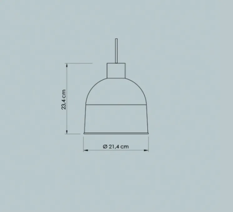 Suspension, Ons, mimosa, Ø21,4cm, H23,4cm - Easy Light by Carpyen