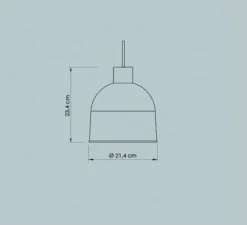 Suspension, Ons, ocean, Ø21,4cm, H23,4cm - Easy Light by Carpyen