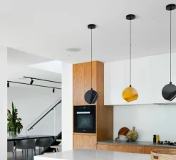 Suspension, Oplà, noir brillant, Ø16cm, H16cm - OliveLab