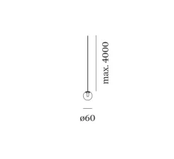 Suspension, Oplia 1.0, blanc, LED, dim, 2700K, 290 lm, Ø6cm, H6cm - Wever&Ducré