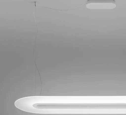 Suspension, Opti-Line, blanc, LED, dim, 3000K, 5685 lm, Ø129cm, H3cm - Stilnovo