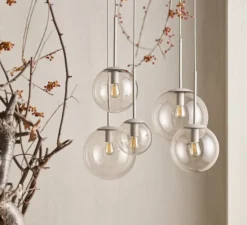 Suspension, Orb 15, gris, Ø15cm, H36,1cm - Bolia