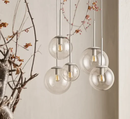 Suspension, Orb 20, gris, Ø20cm, H41,1cm - Bolia