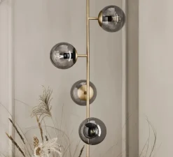 Suspension, Orbe Lounge, Laiton antique mat, Ø41,8cm, H116,6cm - Bolia