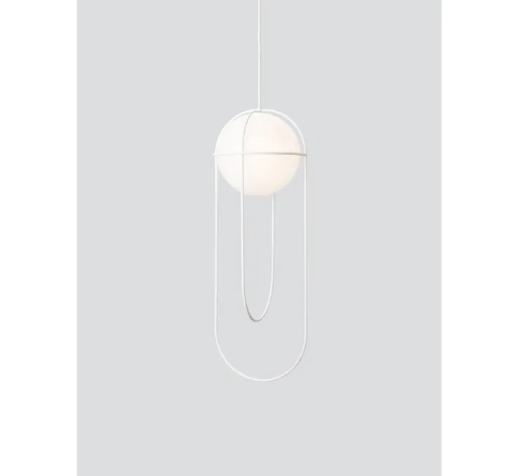 Suspension, Orbit, blanc, LED, 3000K, 420lm, L25cm, H68cm - A-N-D
