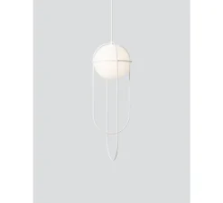 Suspension, Orbit, blanc, LED, 3000K, 420lm, L25cm, H68cm - A-N-D