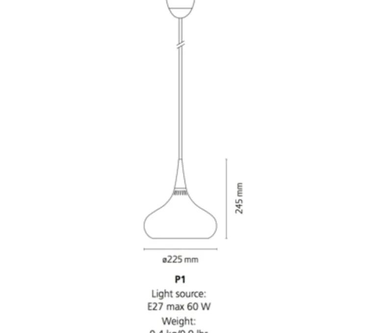 Suspension, Orient, noir, Ø22,5cm, H24,5cm - Fritz Hansen