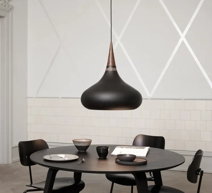 Suspension, Orient, noir, Ø50cm, H54cm - Fritz Hansen