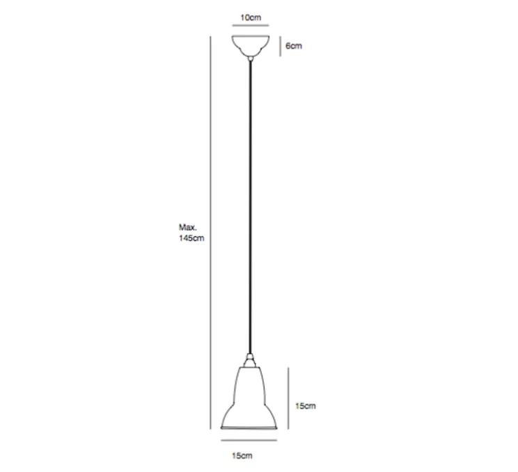 Suspension, Original 1227, standard, lin, Ø15cm - ANGLEPOISE