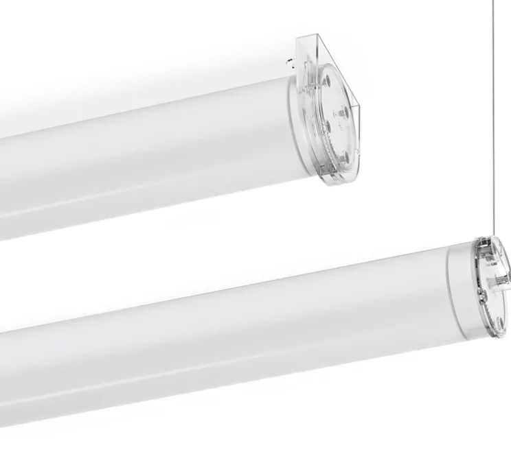 Suspension ou plafonnier, Tubo 70, transparent, IP67, LED, 2700K, 990 lm, Ø7cm, L63cm - O/M Light