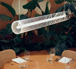 Suspension, Out of order, OOO, blanc, 2700K, L105cm, Ø13cm - Atelier Robotiq