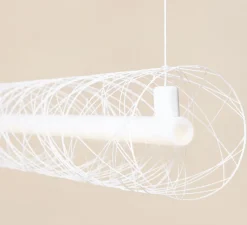 Suspension, Out of order, OOO, blanc, 2700K, L105cm, Ø13cm - Atelier Robotiq