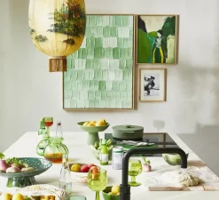 Suspension, Oval L, jaune, Ø35cm, H75cm - HK Living