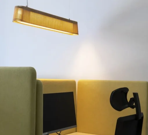 Suspension, Owalo 7000, bouleau naturel, LED, 2800K, 2500lm, L100cm, H13cm - Secto Design