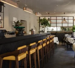 Suspension, Owalo 7000, noir laminé, LED, 2800K, 2500lm, L100cm, H13cm - Secto Design