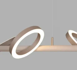 Suspension, Pallana 6, Pebble, LED, dim, 3000K, 3800 lm, L151,5cm, H9,5cm - Moooi