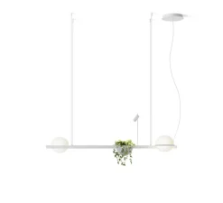 Suspension, Palma 3734, graphite, LED, 2700K, 1371lm, L150cm, H48cm - Vibia