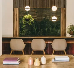 Suspension, Palma 3724, graphite, LED, 2700K, 685lm, Ø22cm, H40cm - Vibia