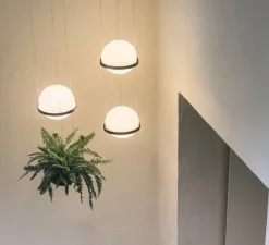 Suspension, Palma 3724, graphite, LED, 2700K, 685lm, Ø22cm, H40cm - Vibia