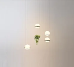Suspension, Palma 3724, graphite, LED, 2700K, 685lm, Ø22cm, H40cm - Vibia