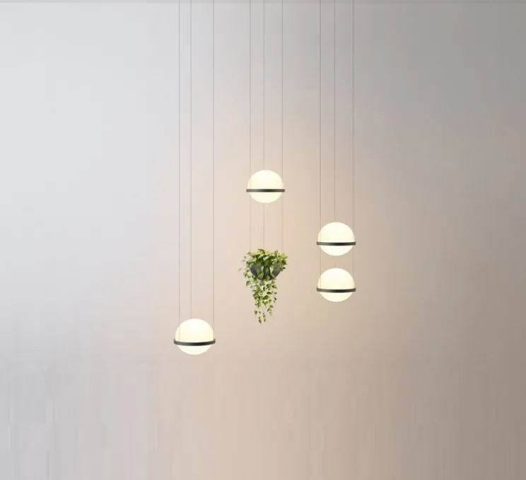 Suspension, Palma 3724, graphite, LED, 2700K, 685lm, Ø22cm, H40cm - Vibia