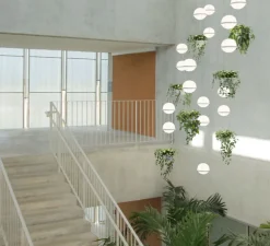 Suspension, Palma 3730, graphite, LED, 2700K, 2056lm, Ø22cm, H80cm - Vibia