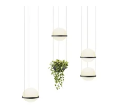 Suspension, Palma 3726, graphite, LED, 2700K, 1371lm, Ø22cm, H40cm - Vibia